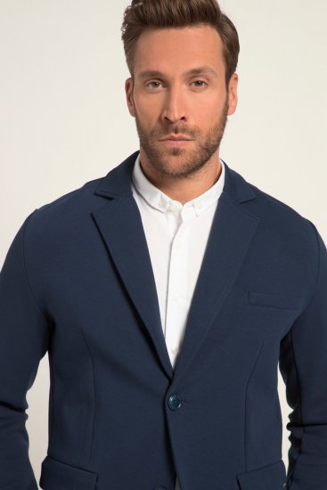 JP1880 New York Flexnamic Blazer in jersey con tasche a pattina Blu notte - Abiti - Abiti da Uomo Taglie Forti