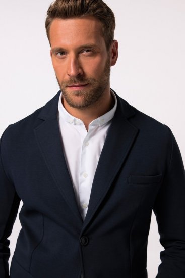 JP1880 New York Flexnamic Blazer in jersey con tasche a pattina Blu scuro - Abiti - Abiti da Uomo Taglie Forti