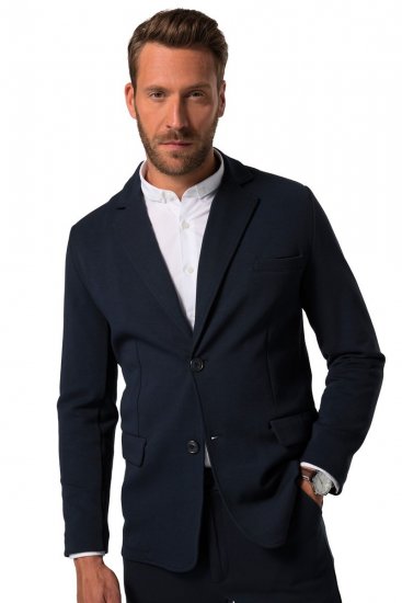 JP1880 New York Flexnamic Blazer in jersey con tasche a pattina Blu scuro - Abiti - Abiti da Uomo Taglie Forti