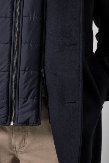 JP1880 821066 Trapuntato Cappotto in lana Blu navy - Giubbotti - Giubbotti Uomo Taglie Forti
