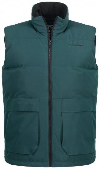 STHUGE 821232 Gilet trapuntato con zip Verde oliva - Giubbotti - Giubbotti Uomo Taglie Forti