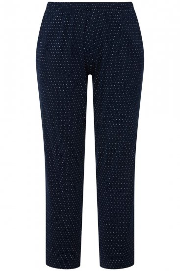 Ulla Popken 821244 Pigiama a pois Blu scuro - Pigiami/Loungewear - 