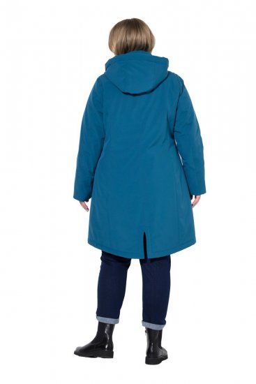 Ulla Popken 821495 Cappotto tecnico Petrolio - Cappotti - Cappotti taglie forti da donna