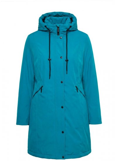 Ulla Popken 821495 Cappotto tecnico Turchese - Cappotti - Cappotti taglie forti da donna