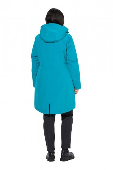 Ulla Popken 821495 Cappotto tecnico Turchese - Cappotti - Cappotti taglie forti da donna