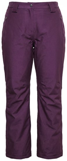 Ulla Popken 822018 Pantaloni tecnici impermeabili foderati in pile Prugna - Abbigliamento antipioggia - 