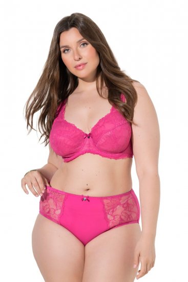Ulla Popken 822864 Slip con pizzo Rosa - Slip - 
