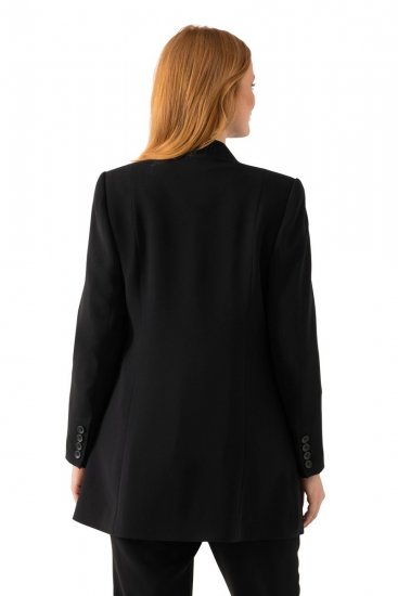 Ulla Popken 823318 Blazer con collo alto Nero - Blazer - Blazer Taglie Forti da Donna