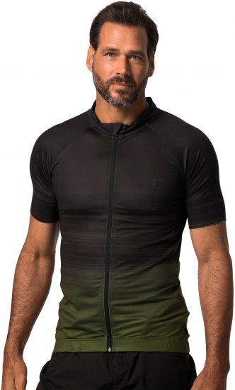 JP1880 Jay-Pi Flexnamic QuickDry Cycling Jersey Black - Abbigliamento sportivo & Outdoor - Abbigliamento Sportivo Uomo Taglie Forti