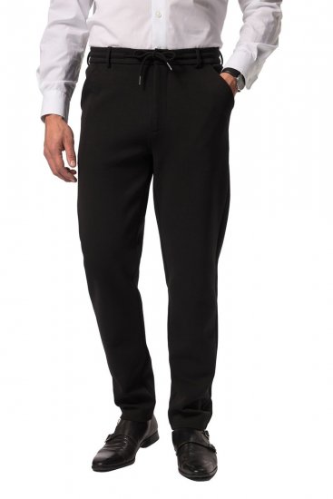 JP1880 New York Flexnamic Pantaloni in jersey con elastico in vita Nero - Abiti - Abiti da Uomo Taglie Forti