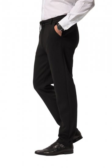 JP1880 New York Flexnamic Pantaloni in jersey con elastico in vita Nero - Abiti - Abiti da Uomo Taglie Forti