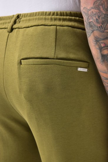JP1880 New York Flexnamic Pantaloni in jersey con elastico in vita Verde - Abiti - Abiti da Uomo Taglie Forti