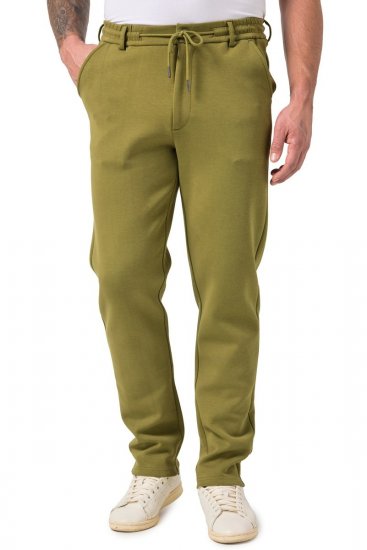JP1880 New York Flexnamic Pantaloni in jersey con elastico in vita Verde - Abiti - Abiti da Uomo Taglie Forti