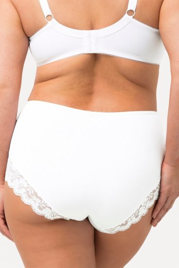 Ulla Popken 824106 Culotte con pizzo confezione da 2 Bianco - Slip - 