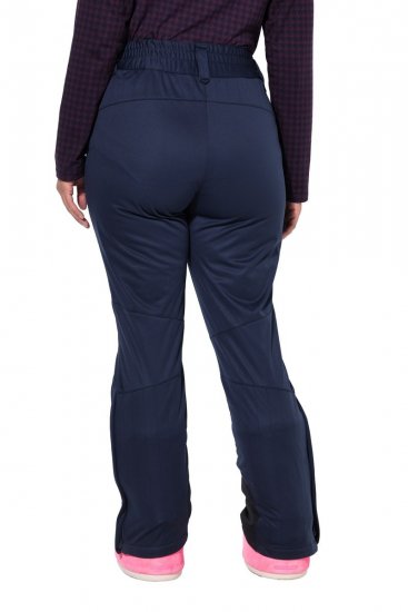 Ulla Popken 824297 Pantaloni softshell con ghetta paraneve Blu scuro - Abbigliamento sci - 