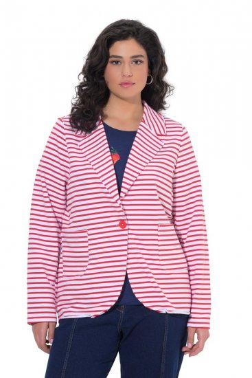 Ulla Popken 824355 Blazer in jersey Corallo - Blazer - Blazer Taglie Forti da Donna