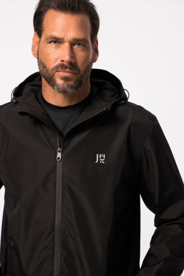 Jay-Pi 825611 Giacca antipioggia con cuciture nastrate Nero - Giubbotti - Giubbotti Uomo Taglie Forti
