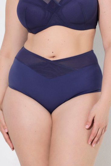 Ulla Popken 825676 Slip modellante a vita alta Blu reale - Intimo modellante - 