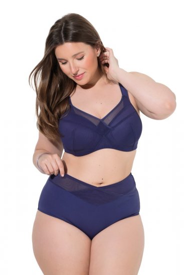 Ulla Popken 825676 Slip modellante a vita alta Blu reale - Intimo modellante - 