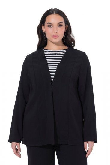Ulla Popken 825828 Giacca Nero - Giacche - Giacche taglie forti da donna