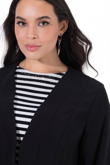Ulla Popken 825828 Giacca Nero - Giacche - Giacche taglie forti da donna