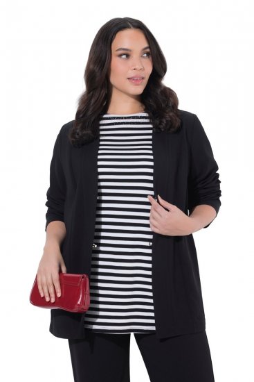 Ulla Popken 825828 Giacca Nero - Giacche - Giacche taglie forti da donna