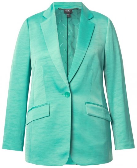 Ulla Popken 826161 Blazer strutturato Verde - Blazer - Blazer Taglie Forti da Donna