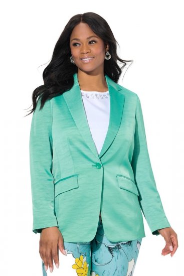 Ulla Popken 826161 Blazer strutturato Verde - Blazer - Blazer Taglie Forti da Donna