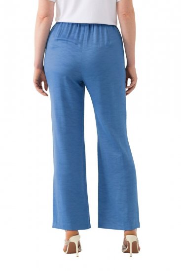 Ulla Popken 826163 Pantaloni da completo larghi Blu denim - Pantaloni in tessuto - Pantaloni ampi taglie forti donna