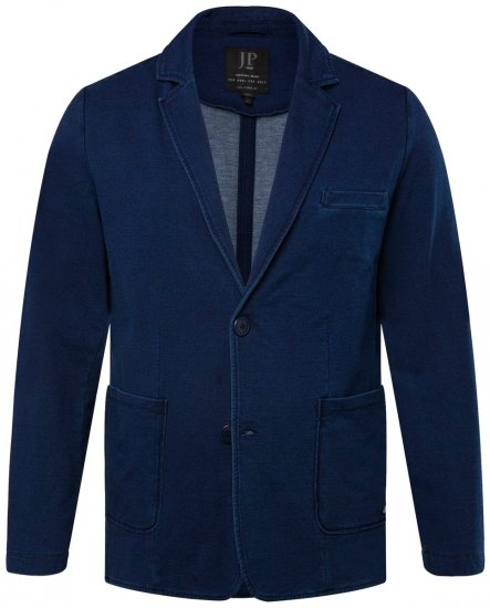 JP1880 826175 Blazer in felpa in stile vintage Blu scuro - Abiti - Abiti da Uomo Taglie Forti