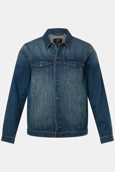 JP1880 826234 Giacca di jeans con taschini Blu indaco - Giubbotti - Giubbotti Uomo Taglie Forti