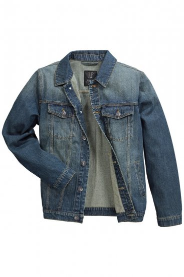JP1880 Denim Jacket Dark Blue Denim - Giubbotti - Giubbotti Uomo Taglie Forti