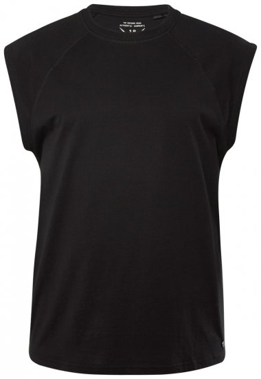JP1880 826660 Canottiera con spalle scese Nero - Magliette - Magliette Uomo Taglie Forti