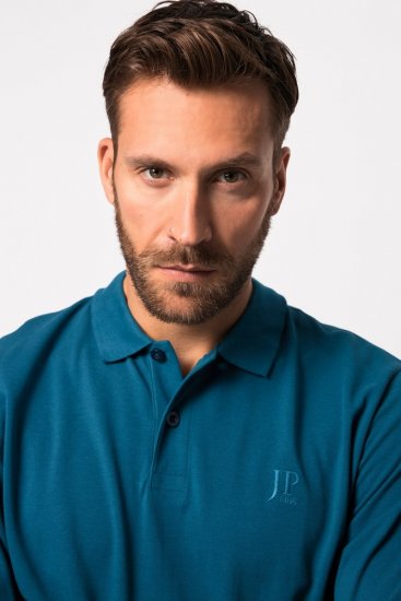JP1880 Polo Shirt Long Sleeve Blue - Polo - Polo Uomo Taglie Forti