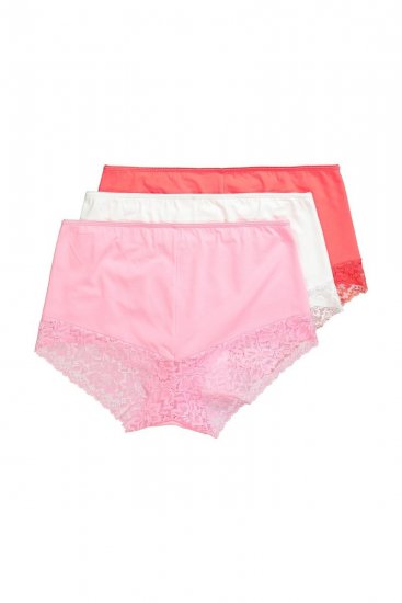Ulla Popken 827465 Slip hipster con pizzo confezione da 3 Rosa - Slip - 