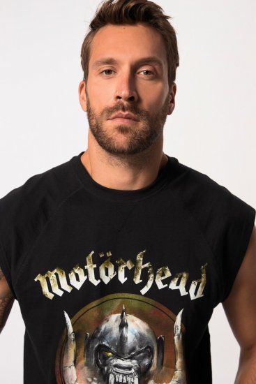 JP1880 Ozzy Motörhead Graphic Band T-Shirt Black - Magliette - Magliette Uomo Taglie Forti