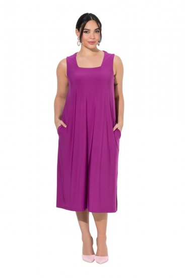 Ulla Popken 827908 Abito in jersey senza maniche Lilla - Abiti in jersey - 