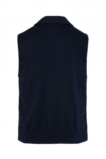 JP1880 828736 Gilet in tweed con dorso in maglia Blu scuro - Abiti - Abiti da Uomo Taglie Forti