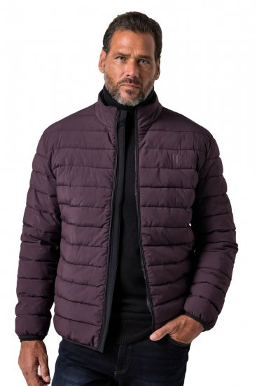 JP1880 828991 Giacca trapuntata con collo alto Prugna - Giubbotti - Giubbotti Uomo Taglie Forti