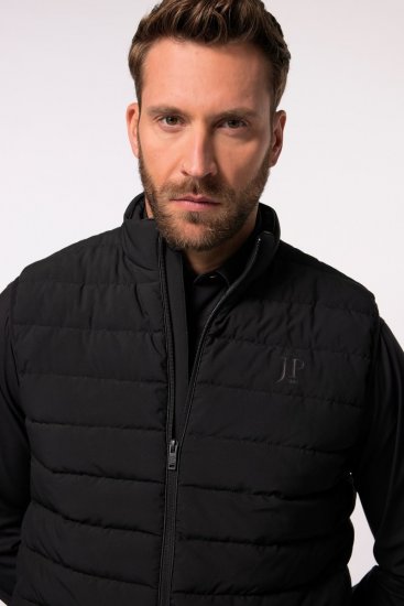 JP1880 Quilted Gilet Stand-Up Collar Black - Giubbotti - Giubbotti Uomo Taglie Forti