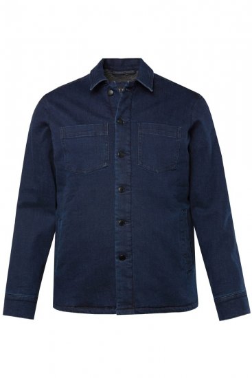 JP1880 829251 Giacca di jeans con fodera teddy Blu scuro - Giubbotti - Giubbotti Uomo Taglie Forti