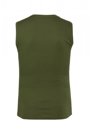 JP1880 Undershirt Rib Jersey Green - Magliette - Magliette Uomo Taglie Forti