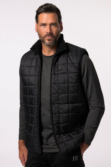 Jay-Pi 829716 Gilet reversibile con teddy Nero - Giubbotti - Giubbotti Uomo Taglie Forti