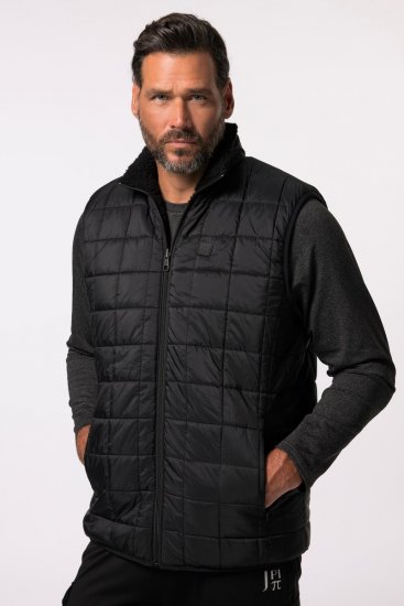 Jay-Pi 829716 Gilet reversibile con teddy Nero - Giubbotti - Giubbotti Uomo Taglie Forti