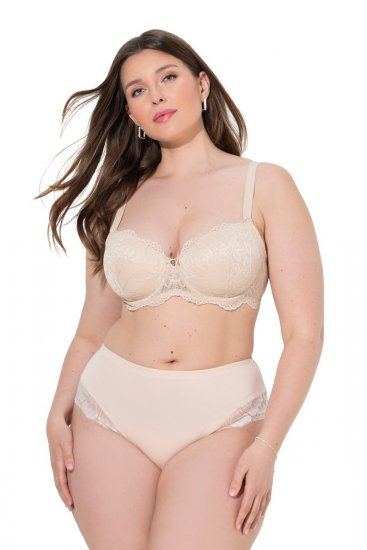 Ulla Popken 830094 Slip con pizzo confezione da 2 Beige - Slip - 
