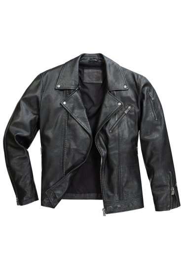 JP1880 830586 Giacca biker in nappa di agnello Nero - Giubbotti - Giubbotti Uomo Taglie Forti