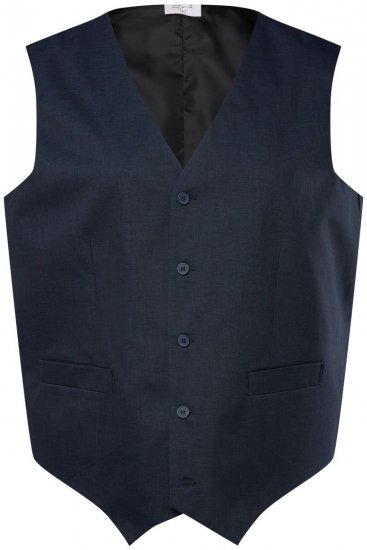 Men+ 665 Sevilla Gilet da abito Blu scuro - Abiti - Abiti da Uomo Taglie Forti