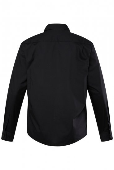 Men+ 753 Camicia business manica lunga con collo classico Nero - Camicie - Camicie Taglie Forti Uomo