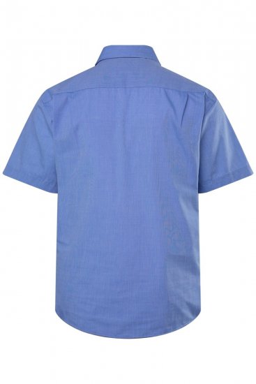 Men+ 756 Camicia business manica corta con collo classico Azzurro - Camicie - Camicie Taglie Forti Uomo