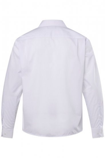 Men+ 757 Camicia business manica lunga con collo aperto Bianco - Camicie - Camicie Taglie Forti Uomo
